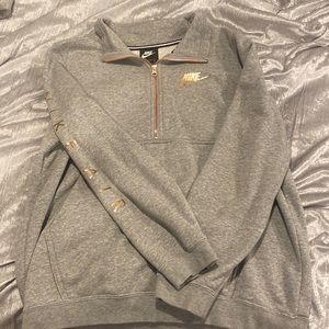 nike fleece quarter zip